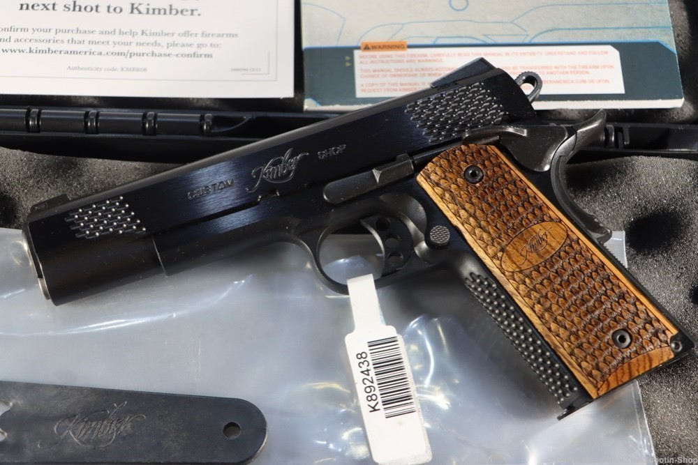 Kimber Model RAPTOR II 1911 Pistol 45ACP Night Sights 8RD MAG NEW 5" Blued -img-1