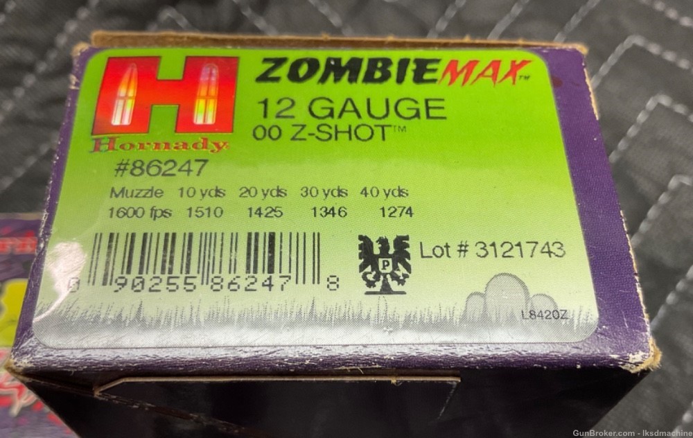 Hornady Zombie Max 12ga Z-shot 00 Buck rare-img-1