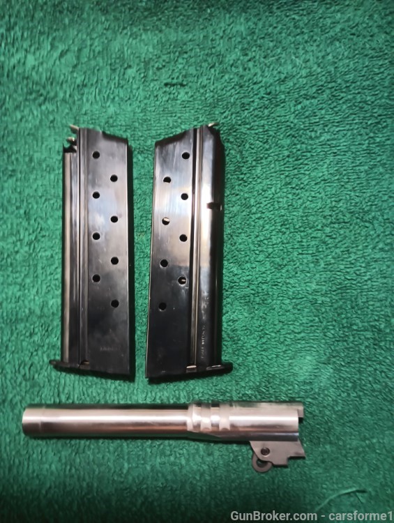 1911 Government size .38 Super Sig Sauer barrel and 2 magazines / Fits 9mm-img-0