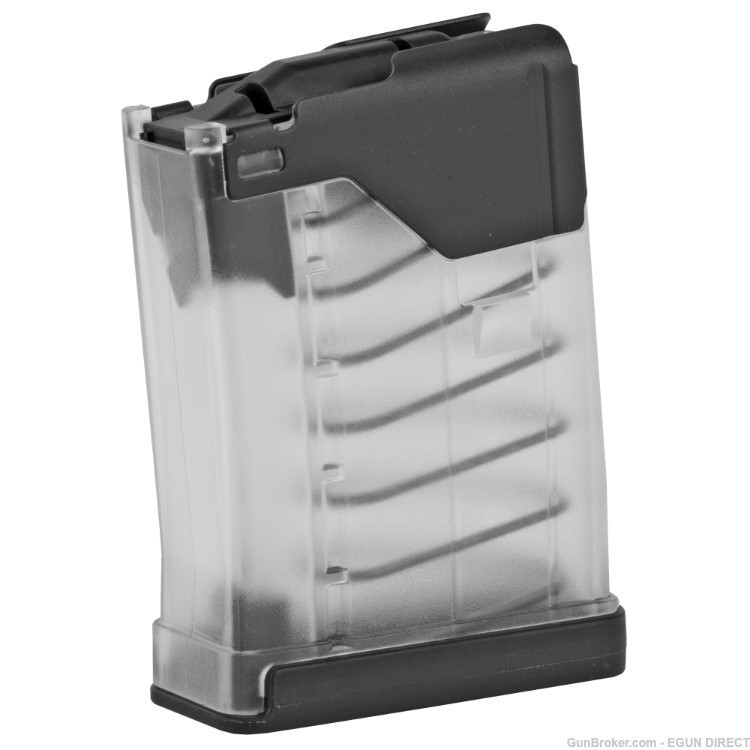 Lancer AR-15 L5 Advanced Warfighter 5.56 NATO Magazine 10 Rounds - Clear-img-0