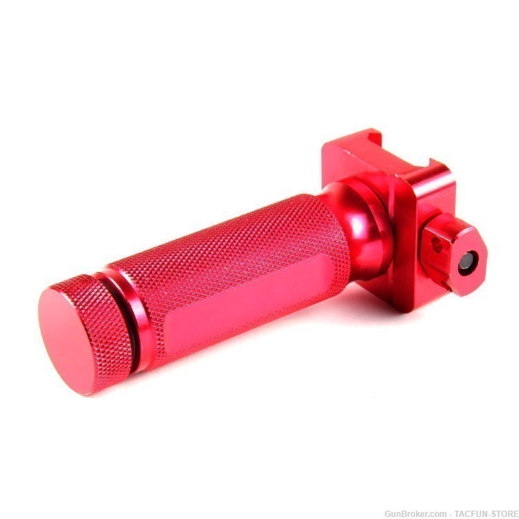 RED 3.5" inch MINI TACTICAL VERTICAL FOREGRIP - aircraft grade aluminum-img-3