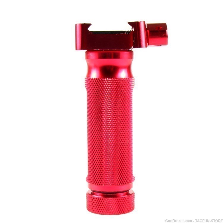 RED 3.5" inch MINI TACTICAL VERTICAL FOREGRIP - aircraft grade aluminum-img-2