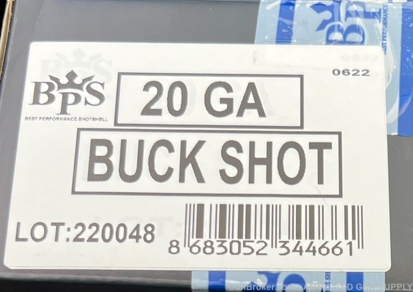 BPS 20GA 0-BUCK - 2.75" 22 GR - BUCK SHOT - 250-RD/CASE - BUY NOW! -img-6