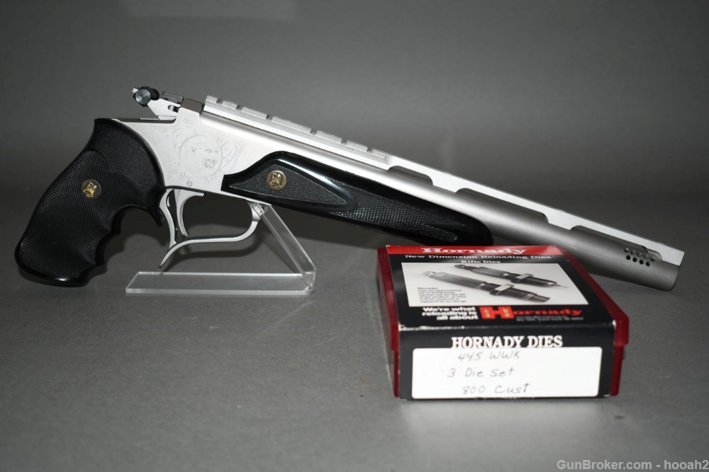 Custom Thompson Center T/C Contender Pistol Super 14 445 WWK W Dies-img-0