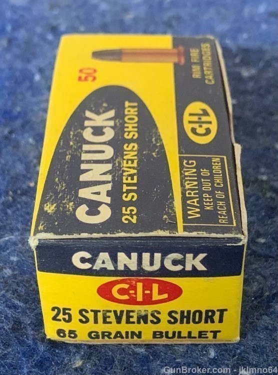 50 rounds of Canuck 25 Stevens Short Rimfire Rim Fire ammo-img-0