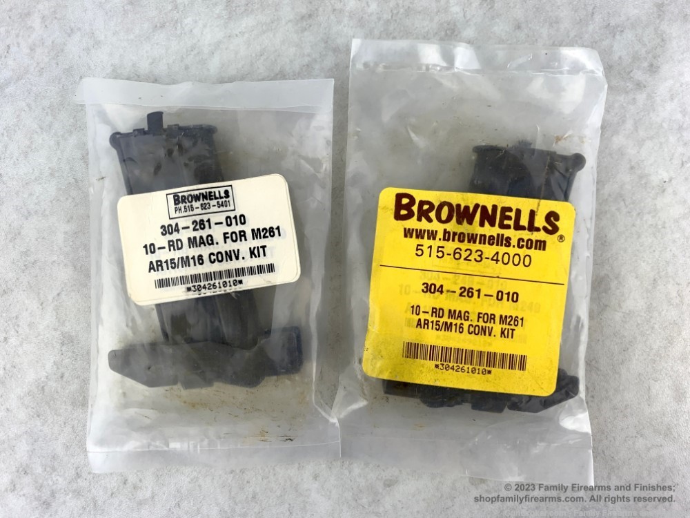 Brownells M261 10rd Magazines 2PK AR15 M16 Conversion Kit, New, Sealed Mag-img-1