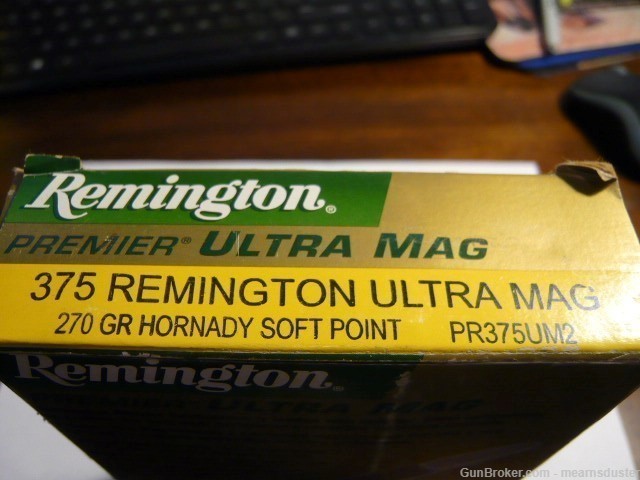 Remington Premier 375 Rem Ultra Mag 270gr Hornady SP-img-0