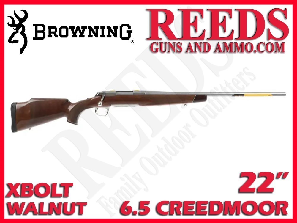 Browning Xbolt White Gold Walnut Stainless 6.5 Creedmoor 22in 035235282-img-0