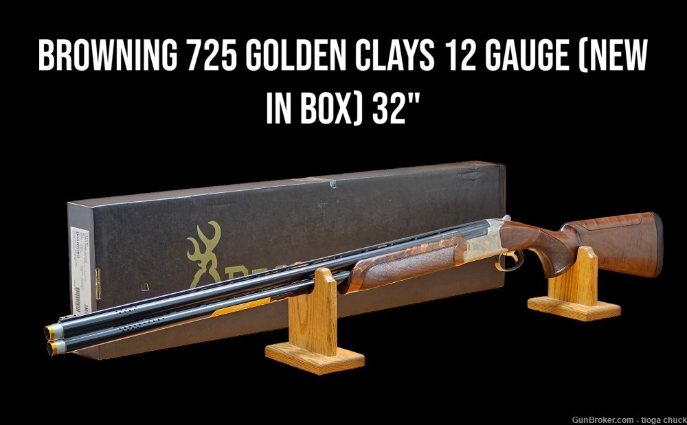 Browning 725 Sporting Golden Clays 12 Gauge (New in Box) 32"-img-0