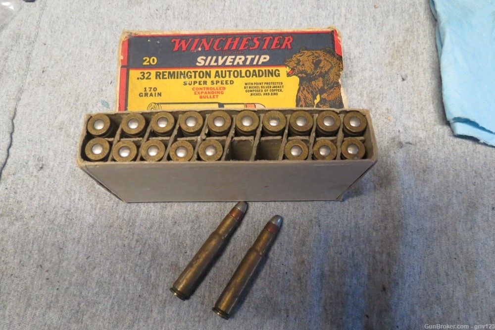 Winchester silvertip ammo for the Remington 32 autoloading/automatic rifles-img-0