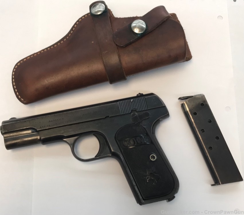 Colt Automatic M1908 Pocket hammerless 380 pistol-img-0