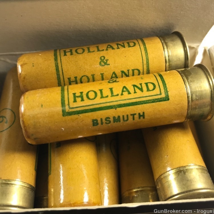 Holland & Holland 20 ga Bismuth 25g 6 Shot 2-1/2" FULL Vintage Box 981-PX-img-6