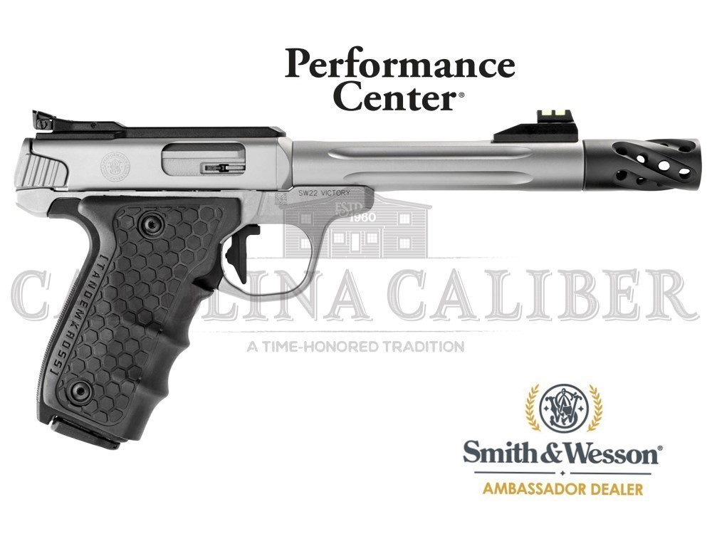 S&W SMITH AND WESSON SW22 VICTORY TARGET PC 22LR FLUTED 12078-img-1