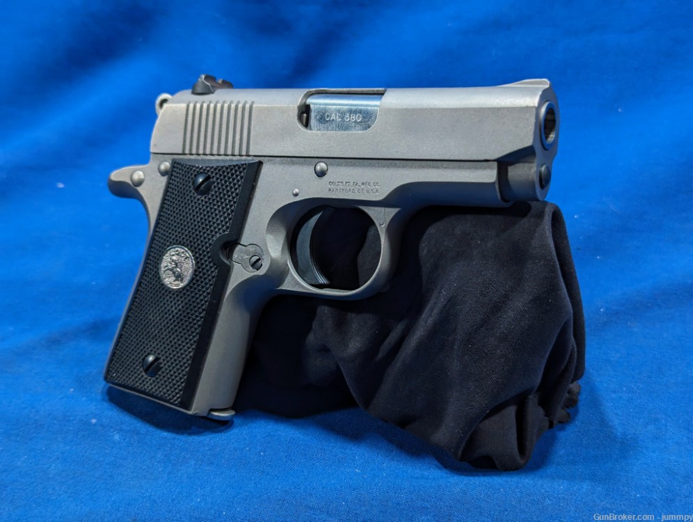 Colt Mustang 380 mfg: 1998 W/Factory case-img-1