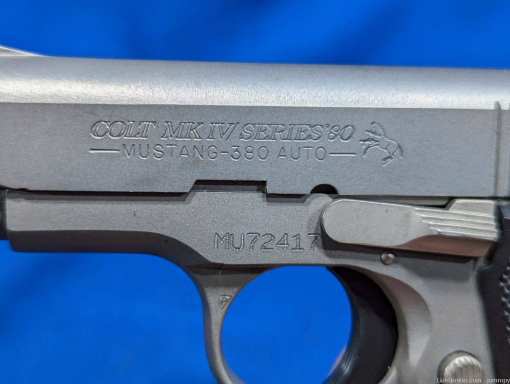 Colt Mustang 380 mfg: 1998 W/Factory case-img-20