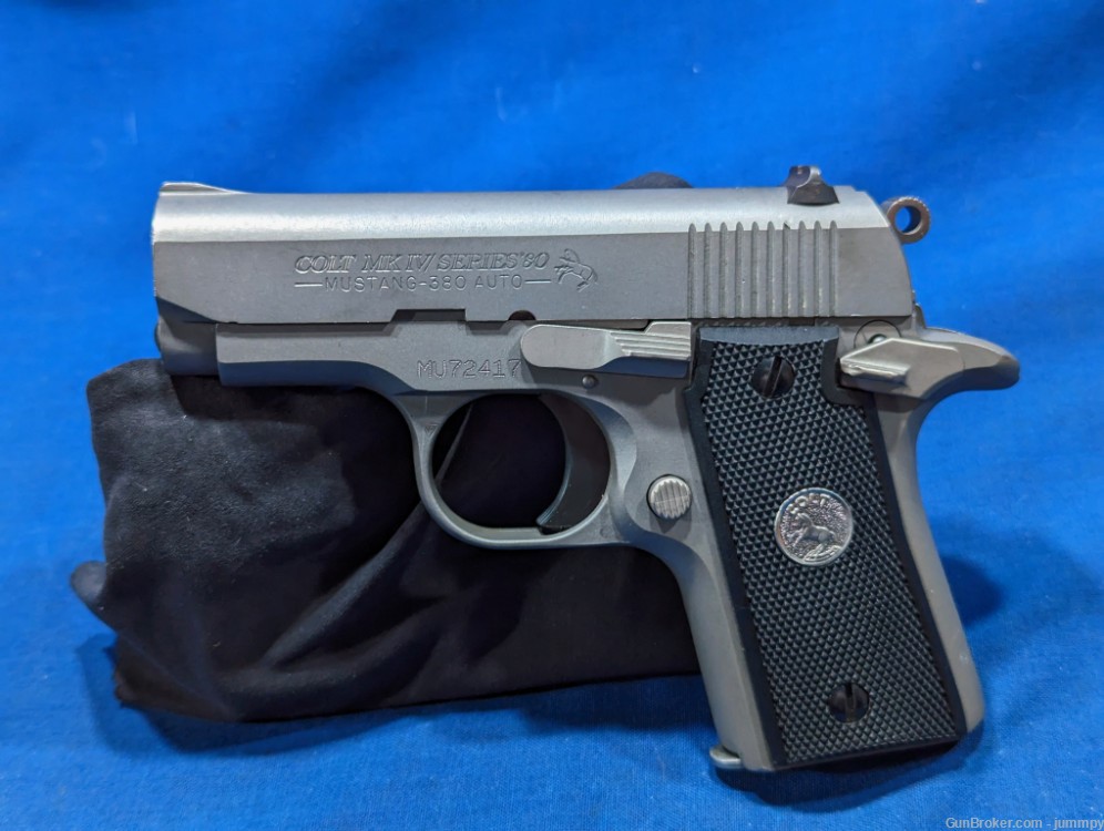 Colt Mustang 380 mfg: 1998 W/Factory case-img-6