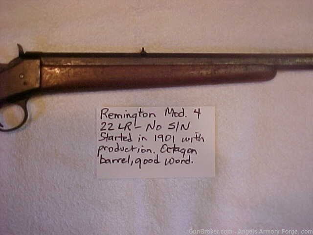 BK# 345  Remington Number 4 - 22 Rifle - Octagon Barrel -img-5