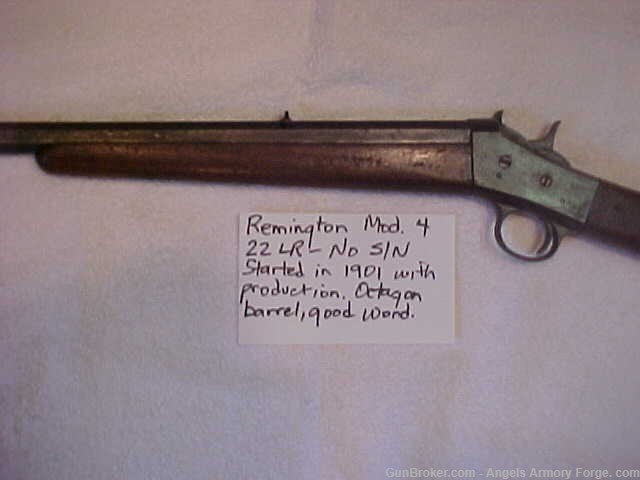 BK# 345  Remington Number 4 - 22 Rifle - Octagon Barrel -img-0