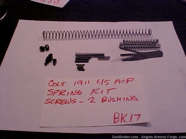 11/22 1911 Colt 45 ACP Spring Kit with (2) Bushings/Repair Kit-img-0