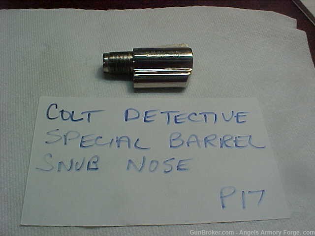 Colt Detective Special Caliber 38 Snub Nose Barrel-img-0