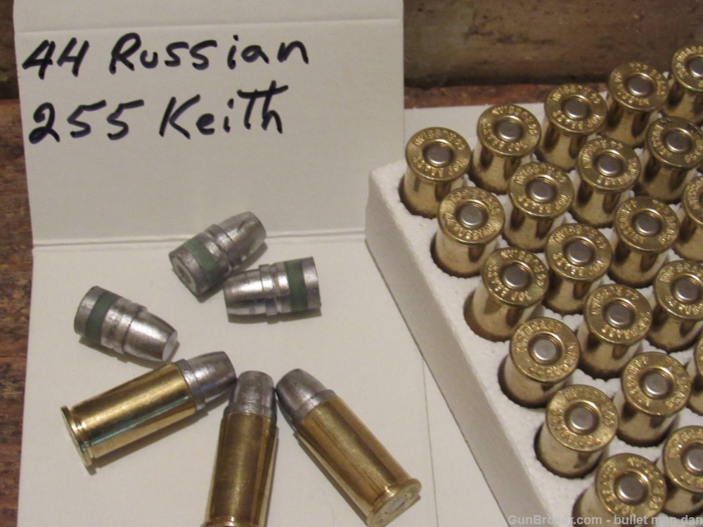 44 Russian ammo - box of 50 - 255 grain Keith design-img-0