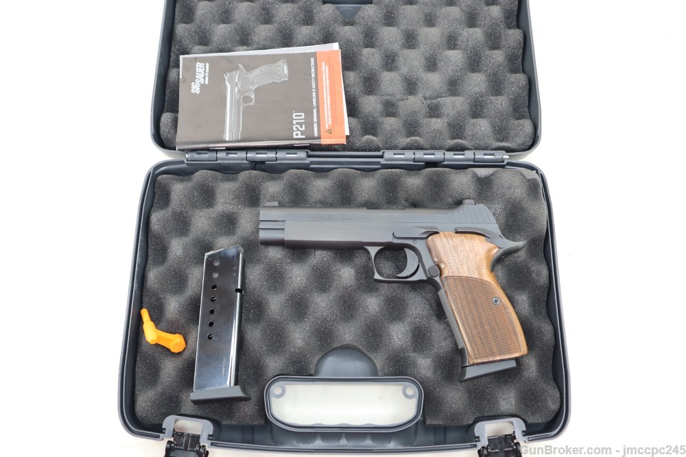 Very Nice Sig Sauer p210 9mm Pistol W/ Original Box Made In 2020 2 Mags 5" -img-3