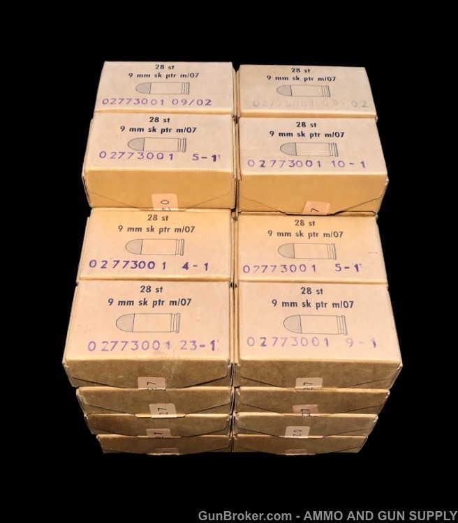 9MM 9 x 20 BROWNING LONG - MILITARY SPEC 36 BOXES - 1,008 ROUNDS -img-3