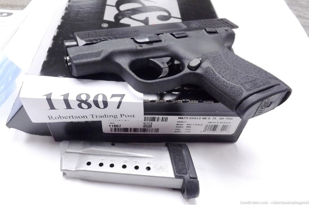 S&W M&P 9 Shield Plus 2.0 9mm Compact 2 Mags 18017 10# Trigger NIB 2 Mags-img-2