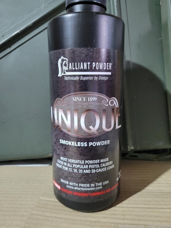 Alliant Unique Smokeless Powder 1lbs Reloder Reloader  RL Unique -img-0