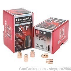 38 Special reloder pack 100 fired Brass cases + 100 new XTP 158 gr. bullets-img-1
