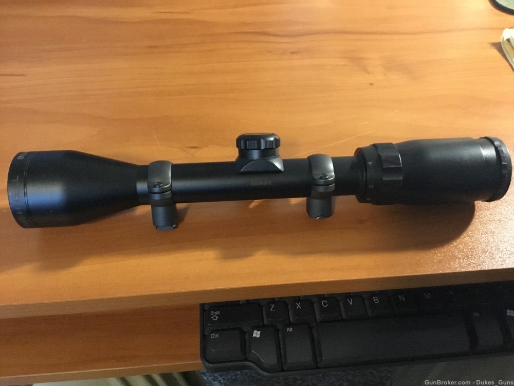 Bushnell Banner 3-9x40 Matte Rifle scope with rings-img-0