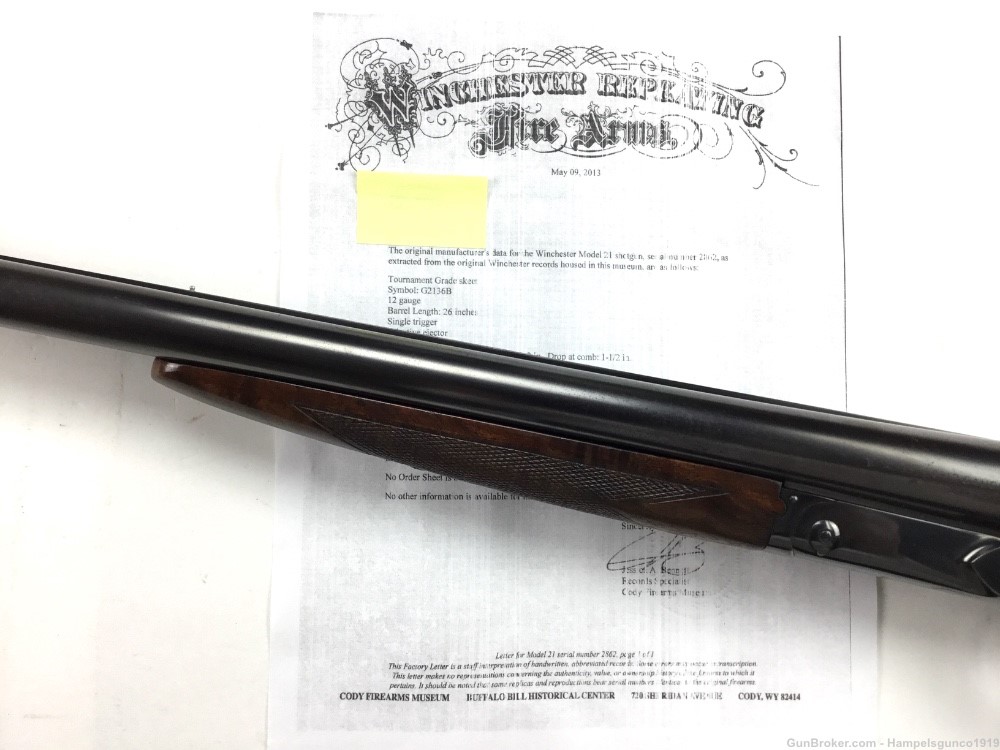 Winchester Model 21 12 Gauge 26” SxS Barrels w/ Letter of Authenticity -img-19