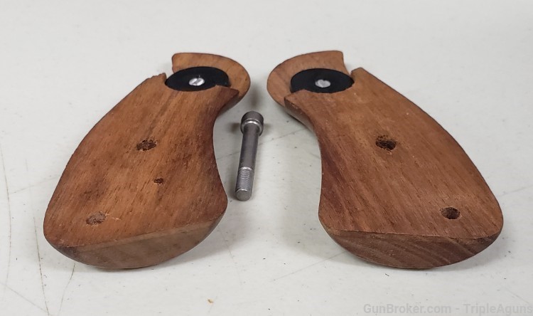 Ruger Security Six Speed Six factory wood grips round butt-img-4