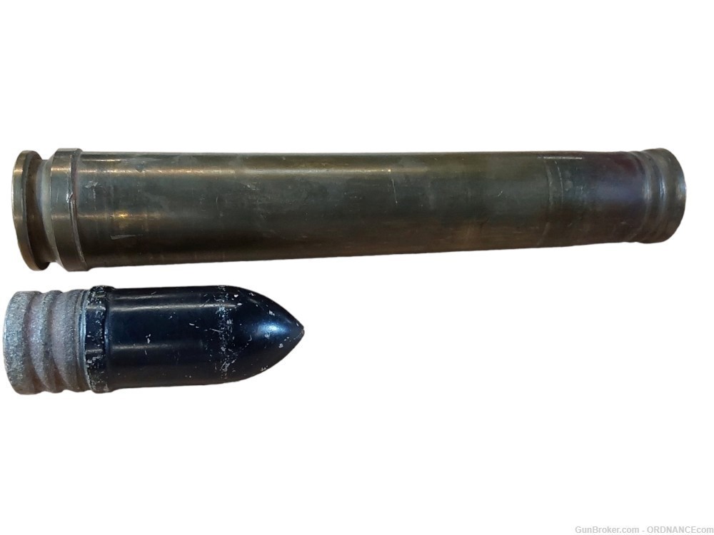 37mm German WWII A.P. round 3.7cm Flak 18 37x263mm inert shell ammunition -img-3