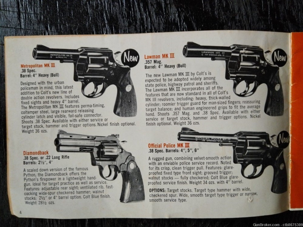 Colt & Remington Peters1970 Hunting Rifle & Handgun Advertising Brochures -img-7