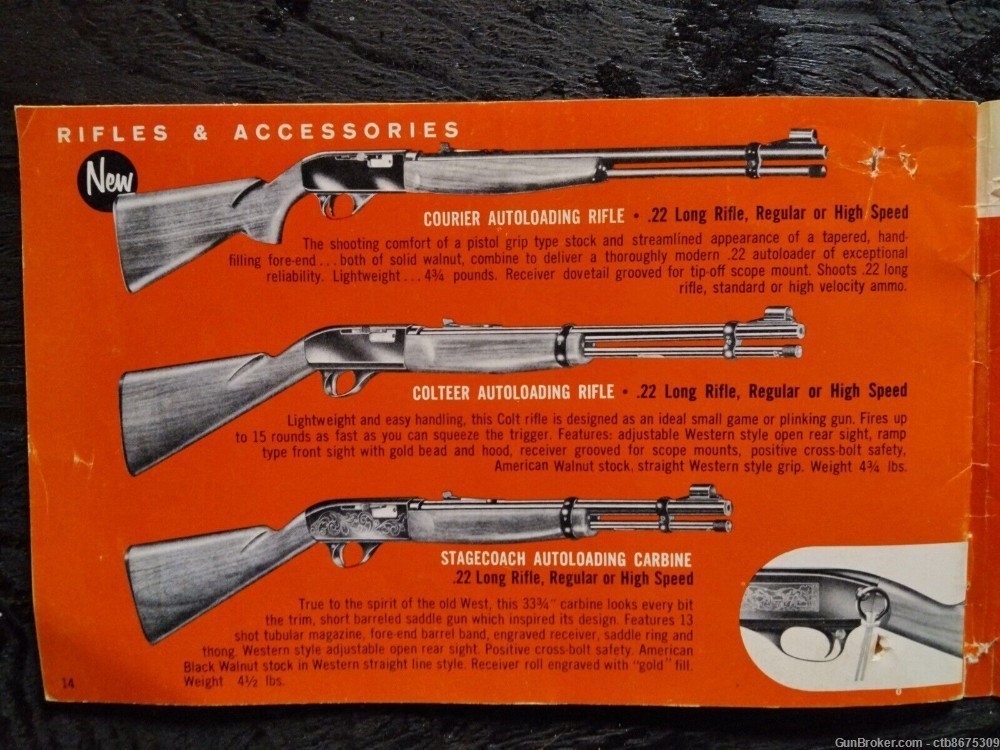 Colt & Remington Peters1970 Hunting Rifle & Handgun Advertising Brochures -img-5