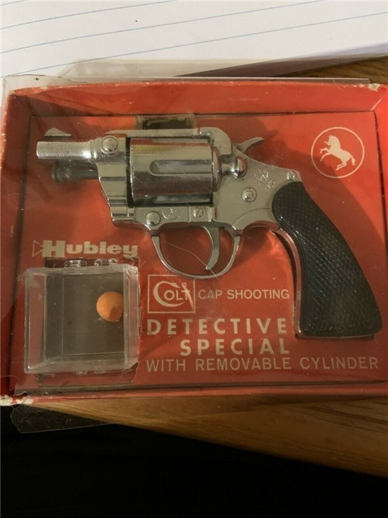 Colt Detective Special 1950's Hubley Toy Cap Gun in Original Box-img-0