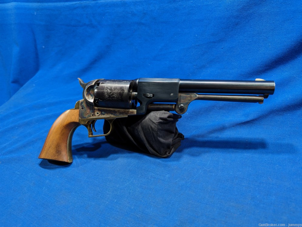 Unfired Colt 1st Model Dragoon 44 cal 8" Barrel Black Powder Revolver w/box-img-6