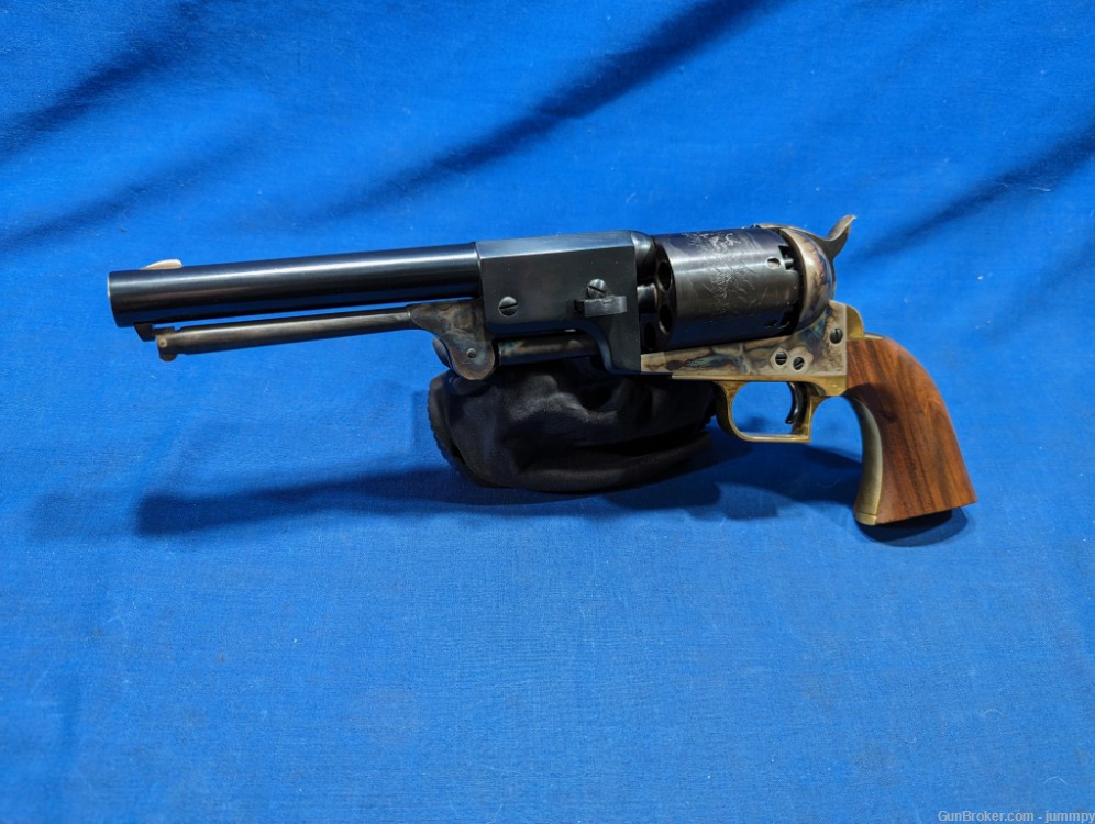 Unfired Colt 1st Model Dragoon 44 cal 8" Barrel Black Powder Revolver w/box-img-2