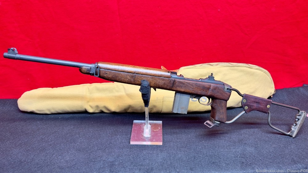 OMG! WW2 5-1943 U.S. Inland "1st TYPE" M1A1 PARATROOPER Carbine! 99% COND!-img-2