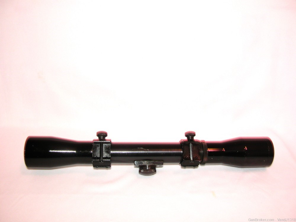 Vintage Lyman Challenger All-Weather 4X Rifle Scope w/ 26mm Rings Gloss -img-2