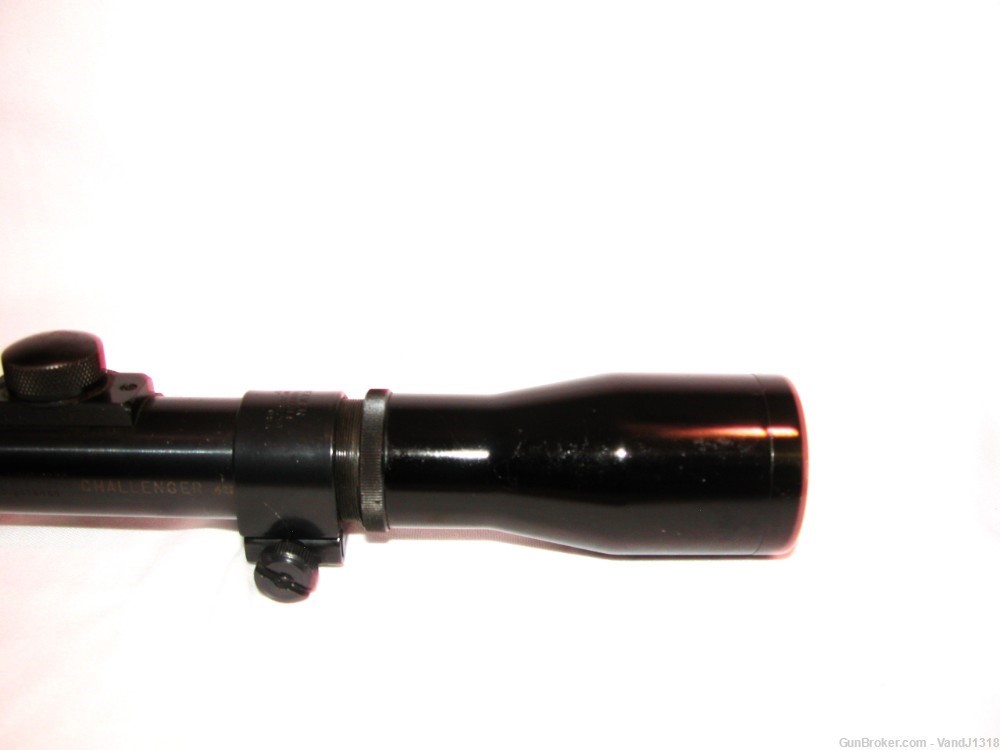 Vintage Lyman Challenger All-Weather 4X Rifle Scope w/ 26mm Rings Gloss -img-5