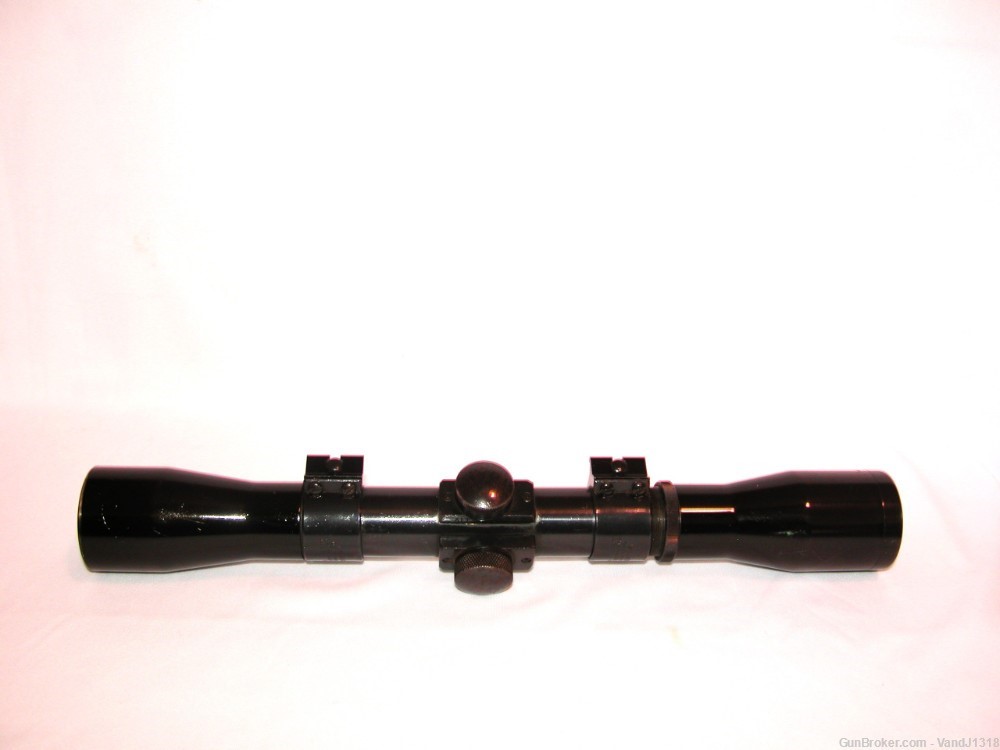 Vintage Lyman Challenger All-Weather 4X Rifle Scope w/ 26mm Rings Gloss -img-1