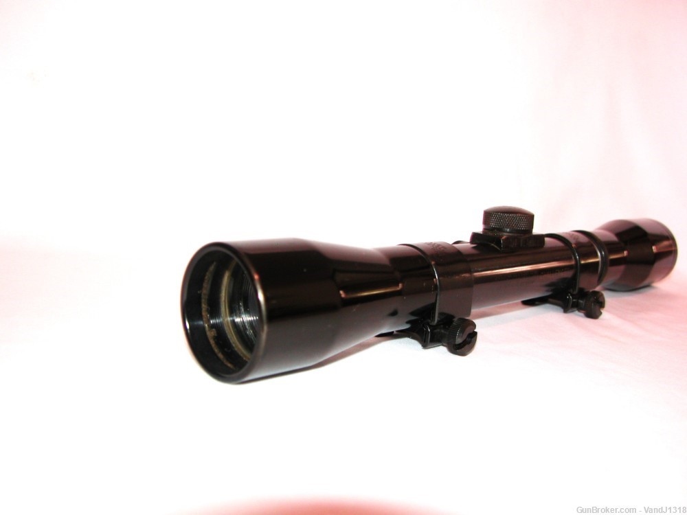 Vintage Lyman Challenger All-Weather 4X Rifle Scope w/ 26mm Rings Gloss -img-3