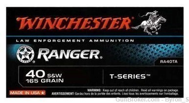 150rds Winchester Ranger™ Talon RA40TA .40 S&W self defense JHP T series-img-1