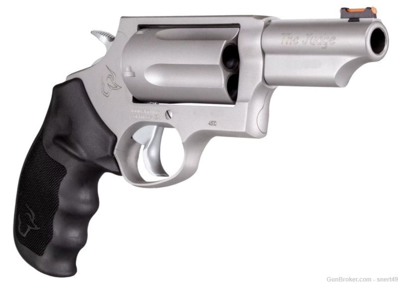 Taurus Judge 3” Bbl 45 Colt/410 2.5" Shells Matte SS Fiber Optic 2-441039T-img-2