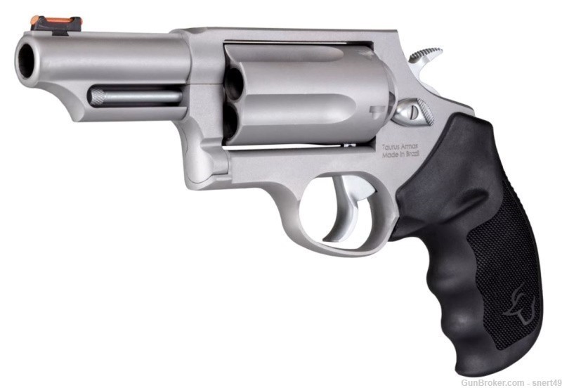 Taurus Judge 3” Bbl 45 Colt/410 2.5" Shells Matte SS Fiber Optic 2-441039T-img-3