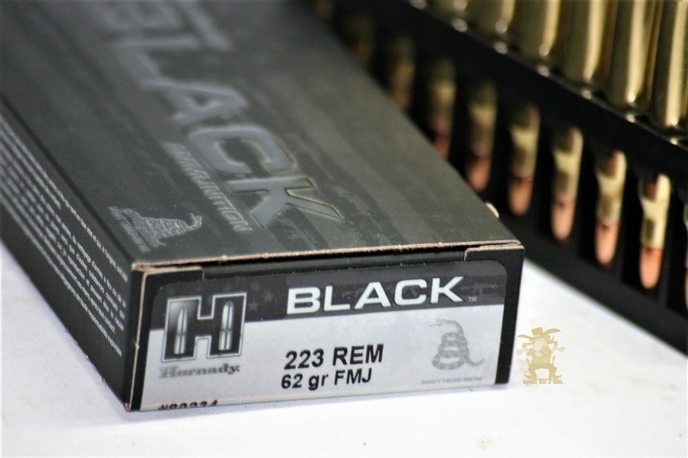223 Hornady BLACK 62 Grain FMJ Brass Hornady Black223 20 Rounds-img-1