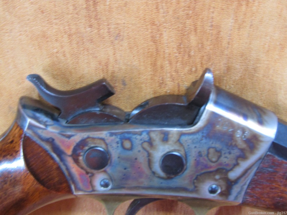 Rare Uberti 1879 22 LR Single Shot Falling Block Target Pistol-img-8