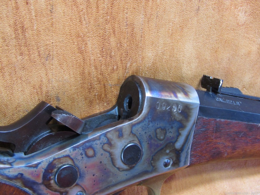 Rare Uberti 1879 22 LR Single Shot Falling Block Target Pistol-img-10